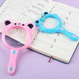 Kids Magnifier Cartoon Cartoon Magnifying Glass for Models Newspapers Photos Blue