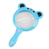 Kids Magnifier Cartoon Cartoon Magnifying Glass for Models Newspapers Photos Blue