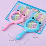 Kids Magnifier Cartoon Cartoon Magnifying Glass for Models Newspapers Photos Blue