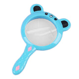 Kids Magnifier Cartoon Cartoon Magnifying Glass for Models Newspapers Photos Blue