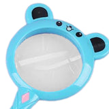 Kids Magnifier Cartoon Cartoon Magnifying Glass for Models Newspapers Photos Blue