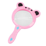 Kids Magnifier Cartoon Cartoon Magnifying Glass for Models Newspapers Photos Pink