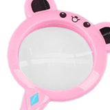 Kids Magnifier Cartoon Cartoon Magnifying Glass for Models Newspapers Photos Pink