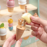 Wood Ice Cream Toy Set Gifts Montessori for Kindergarten Preschool Household