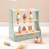 Wood Ice Cream Toy Set Gifts Montessori for Kindergarten Preschool Household