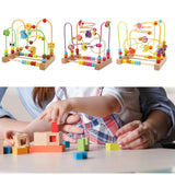 Wooden Bead Maze Toy Grasping Ability Hand Eye Coordination Beads Roller Toy Animal