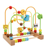 Wooden Bead Maze Toy Grasping Ability Hand Eye Coordination Beads Roller Toy Animal