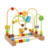 Wooden Bead Maze Toy Grasping Ability Hand Eye Coordination Beads Roller Toy Animal