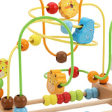 Wooden Bead Maze Toy Grasping Ability Hand Eye Coordination Beads Roller Toy Animal