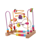 Wooden Bead Maze Toy Grasping Ability Hand Eye Coordination Beads Roller Toy Fruit A