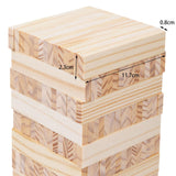 100Pcs Tower Block Wooden DIY Crafts Tumbling Towers for Outdoor Party Indoor