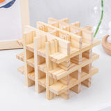 100Pcs Tower Block Wooden DIY Crafts Tumbling Towers for Outdoor Party Indoor