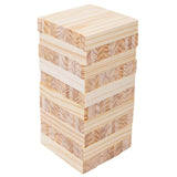 100Pcs Tower Block Wooden DIY Crafts Tumbling Towers for Outdoor Party Indoor