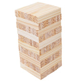 100Pcs Tower Block Wooden DIY Crafts Tumbling Towers for Outdoor Party Indoor