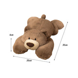 Realistic Bear Stuffed Animal Home Decorative for Children Adults Girls Boys Brown 35cm