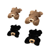 Realistic Bear Stuffed Animal Home Decorative for Children Adults Girls Boys Brown 35cm