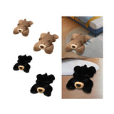 Realistic Bear Stuffed Animal Home Decorative for Children Adults Girls Boys Brown 35cm