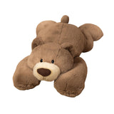 Realistic Bear Stuffed Animal Home Decorative for Children Adults Girls Boys Brown 35cm