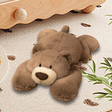 Realistic Bear Stuffed Animal Home Decorative for Children Adults Girls Boys Brown 35cm