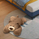 Realistic Bear Stuffed Animal Home Decorative for Children Adults Girls Boys Brown 35cm