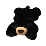 Realistic Bear Stuffed Animal Home Decorative for Children Adults Girls Boys Black 35cm