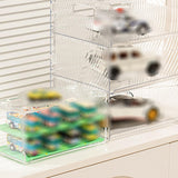 Model Car Storage Case Dustproof Unique Gift Transparent Stackable Container double layer