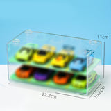 Model Car Storage Case Dustproof Unique Gift Transparent Stackable Container double layer