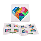 Travel Puzzle Game Colorful Block Geometric for Ages 8 to Adult Brain Teaser