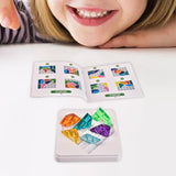 Travel Puzzle Game Colorful Block Geometric for Ages 8 to Adult Brain Teaser