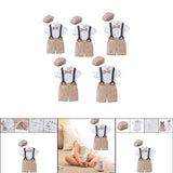 Summer Baby Boy Gentleman Suit Baby Boy Bow Tie for Home Birthday Daily Wear Height 52 to 59cm