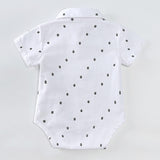 Summer Baby Boy Gentleman Suit Baby Boy Bow Tie for Home Birthday Daily Wear Height 52 to 59cm