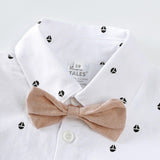 Summer Baby Boy Gentleman Suit Baby Boy Bow Tie for Home Birthday Daily Wear Height 52 to 59cm