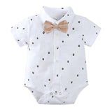 Maxbell Summer Baby Boy Gentleman Suit Baby Boy Bow Tie for Home Birthday Daily Wear Height 59 to 66cm