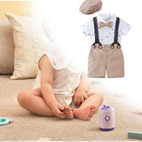 Maxbell Summer Baby Boy Gentleman Suit Baby Boy Bow Tie for Home Birthday Daily Wear Height 59 to 66cm
