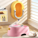 Children Butt Wash Basin with PVC Soft Cushion for Newborn 0 to 12 Years Old Pink