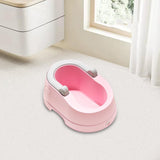 Children Butt Wash Basin with PVC Soft Cushion for Newborn 0 to 12 Years Old Pink