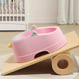 Children Butt Wash Basin with PVC Soft Cushion for Newborn 0 to 12 Years Old Pink