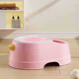 Children Butt Wash Basin with PVC Soft Cushion for Newborn 0 to 12 Years Old Pink