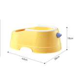 Children Butt Wash Basin with PVC Soft Cushion for Newborn 0 to 12 Years Old Yellow