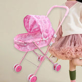 Doll Mini Pram Learning Activities Mini Pushchair for Infant Baby Boys Girls