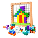 Wooden Building Blocks Animal Square Cube Blocks for Coordination Creativity