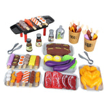 Pretend BBQ Grill for Kids Food BBQ Sets Barbecue Camping Toys for Kids