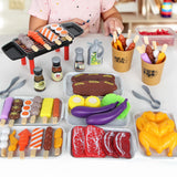 Pretend BBQ Grill for Kids Food BBQ Sets Barbecue Camping Toys for Kids