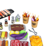 Pretend BBQ Grill for Kids Food BBQ Sets Barbecue Camping Toys for Kids