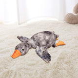 Swan Plush Doll Cute for Girls Boys Duck Plush Toy for Bedroom Birthday Gift Gray