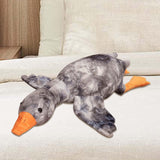 Swan Plush Doll Cute for Girls Boys Duck Plush Toy for Bedroom Birthday Gift Gray