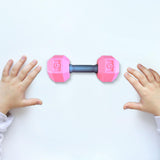 Kids Arm Hand Weights Dumbbell Barbell Toys for Age 3 4 5 6 7 8 Kindergarten Pink