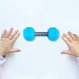 Kids Arm Hand Weights Dumbbell Barbell Toys for Age 3 4 5 6 7 8 Kindergarten Blue