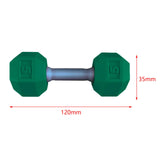 Kids Arm Hand Weights Dumbbell Barbell Toys for Age 3 4 5 6 7 8 Kindergarten Green