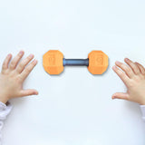 Kids Arm Hand Weights Dumbbell Barbell Toys for Age 3 4 5 6 7 8 Kindergarten Orange